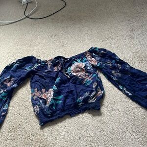 american rag floral blouse